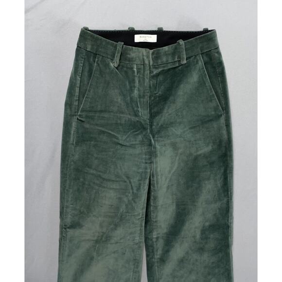 Babaton Atelier Velvet , Felt , Velour Chino Ankle Pants Women's Size 00 - Picture 1 of 8